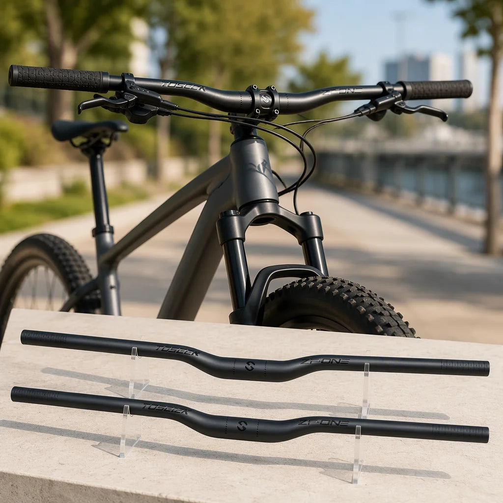 Manillar de bicicleta de montaña de carbono TOSEEK de 31.8mm