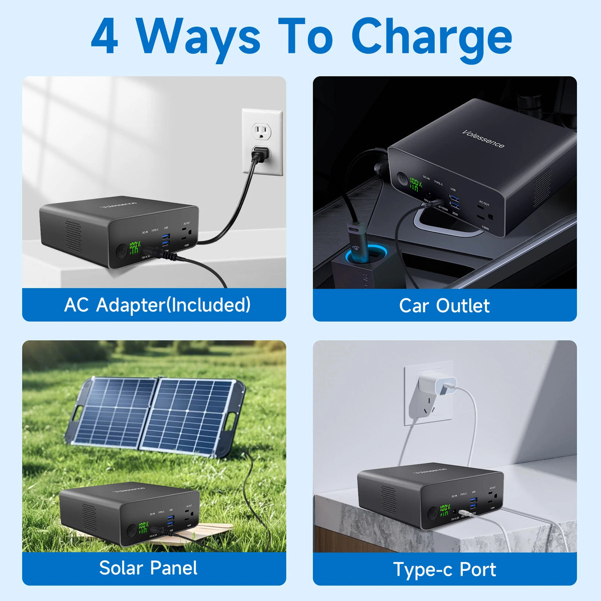40,000mAh 100W Laptop Power Bank with AC Outlet