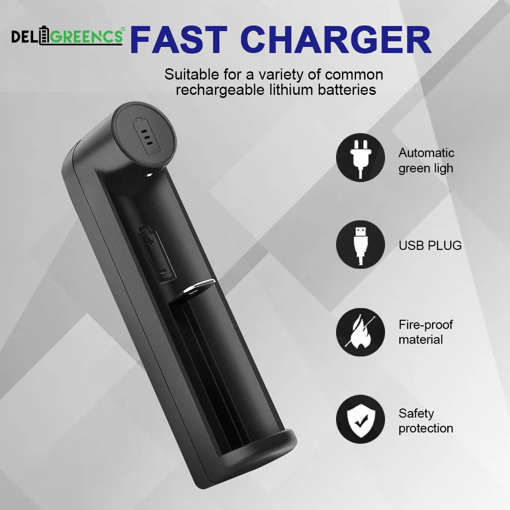 1-Slot USB Li-Ion Battery Charger