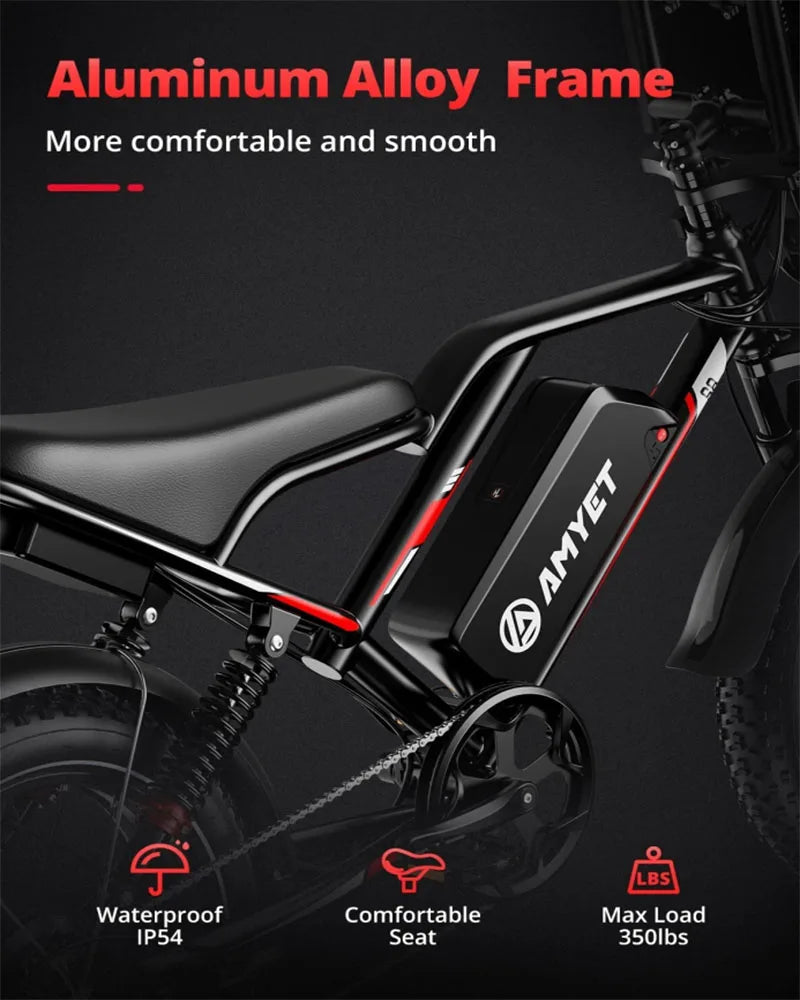 AMYET S8 2000W Dual-Motor 20-Inch 48V 25Ah E-Bike
