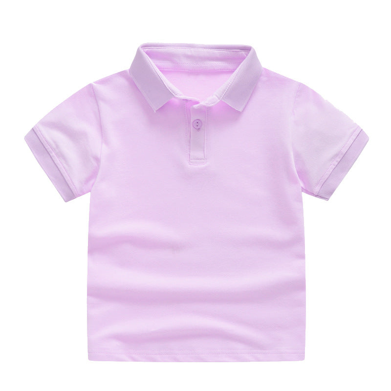 Kids’ Solid Color Uniform Polo Shirt