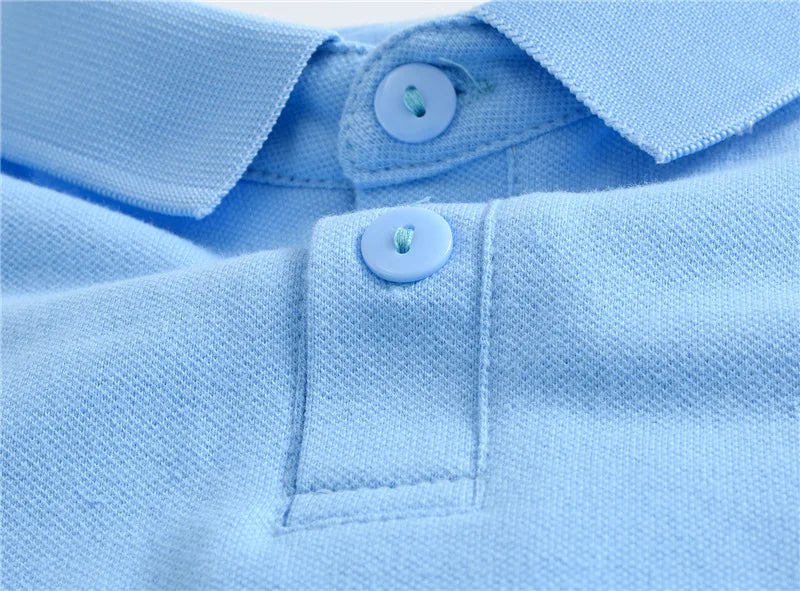 Kids’ Solid Color Uniform Polo Shirt