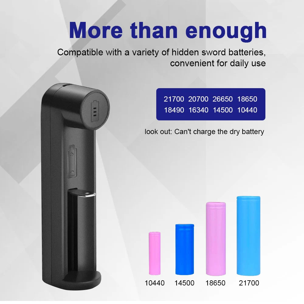 1-Slot USB Li-Ion Battery Charger