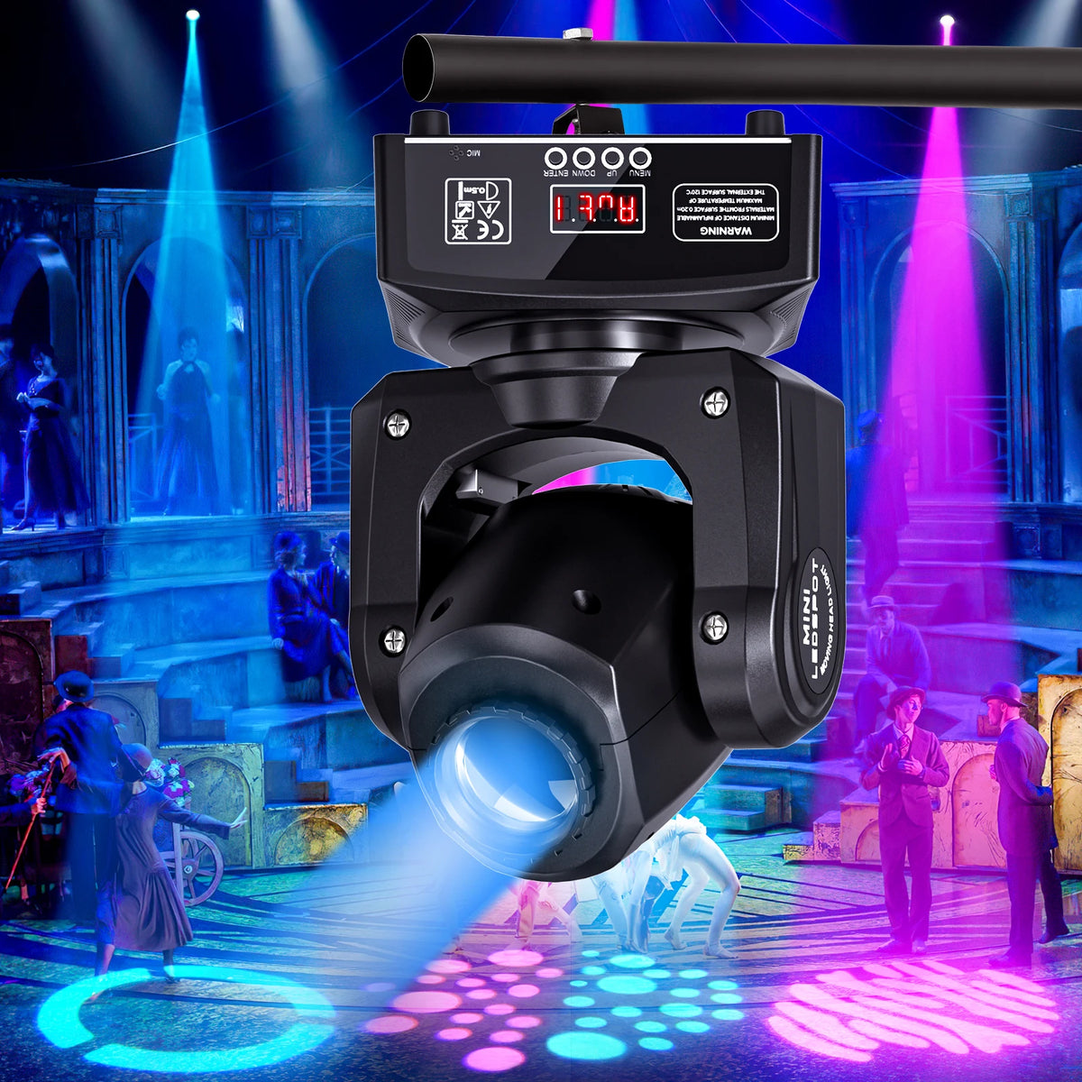 U'King 30W RGBW Gobo Moving Head Stage Light