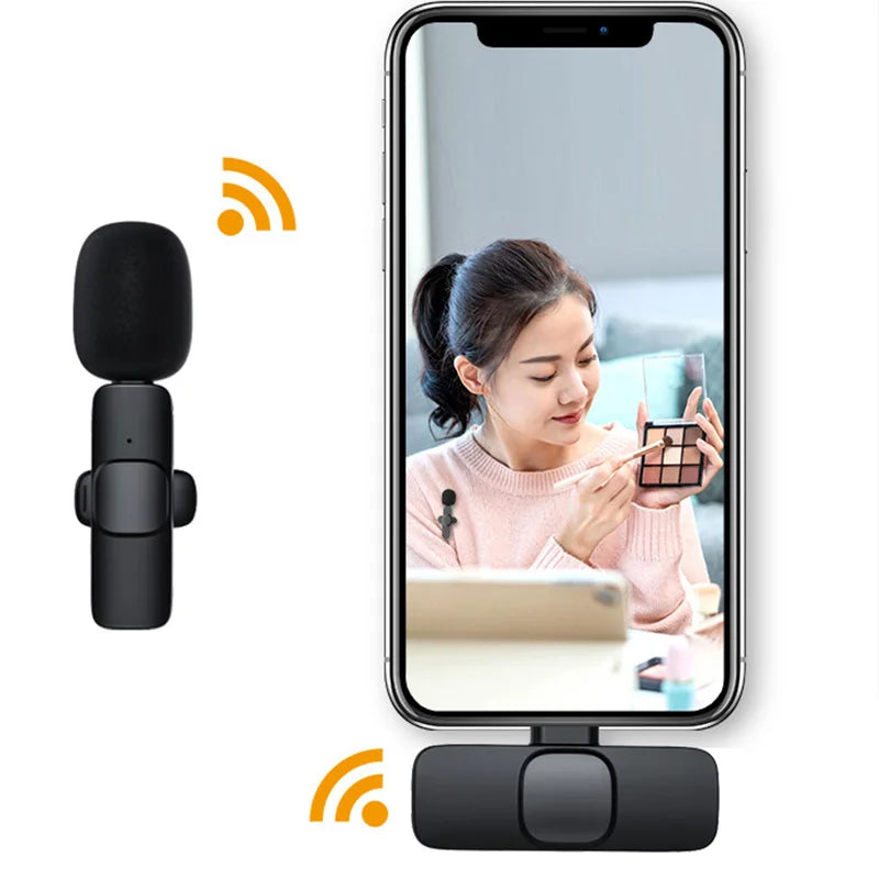 Micrófono de solapa inalámbrico mini para iPhone