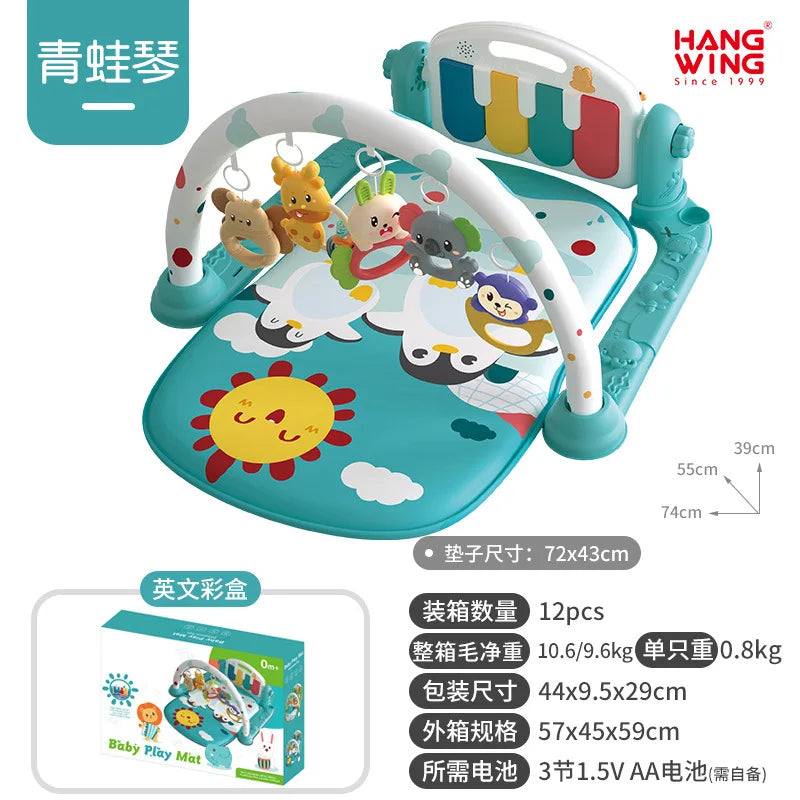 2025 New Baby Music Play Mat Puzzle Carpet Piano Keyboard Infant Playmat Early Education Gym Crawling Game Pad Toy Picnic