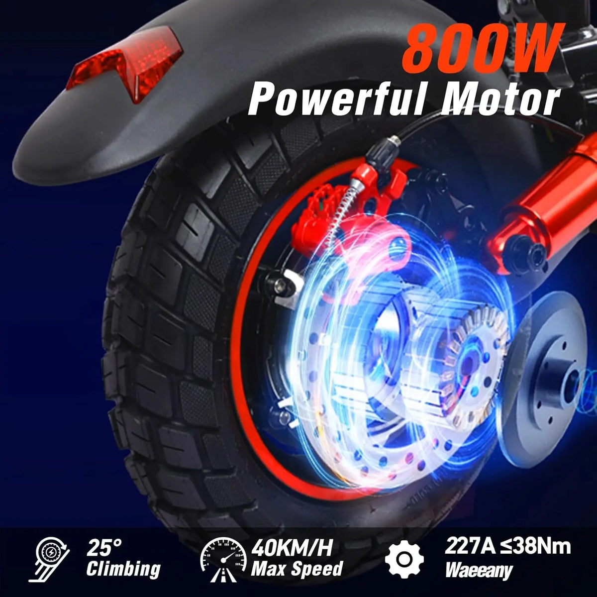 800W Seated Adult Electric Scooter – 28 MPH
