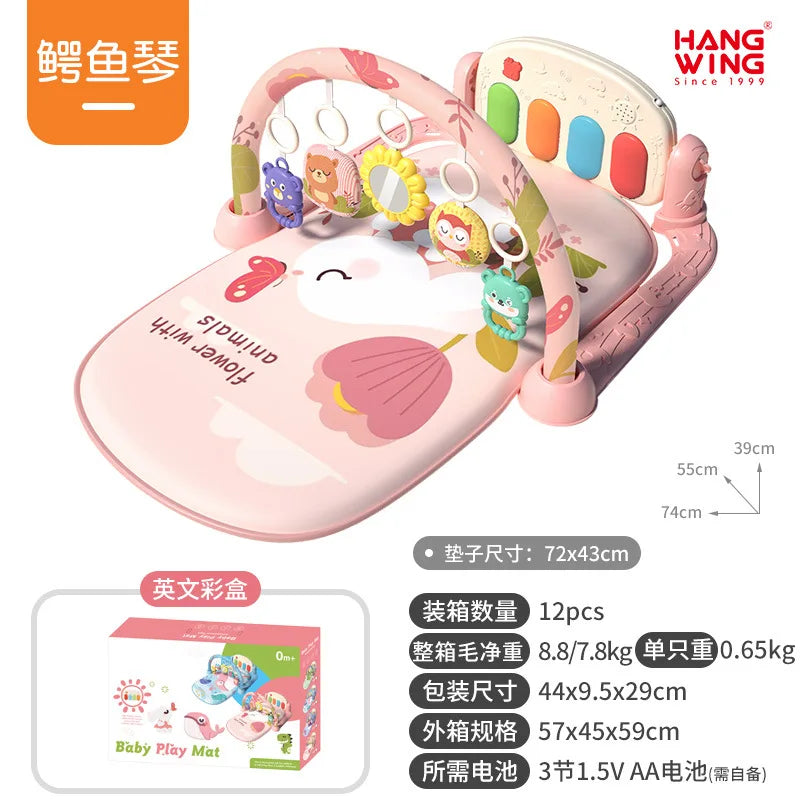 2025 New Baby Music Play Mat Puzzle Carpet Piano Keyboard Infant Playmat Early Education Gym Crawling Game Pad Toy Picnic