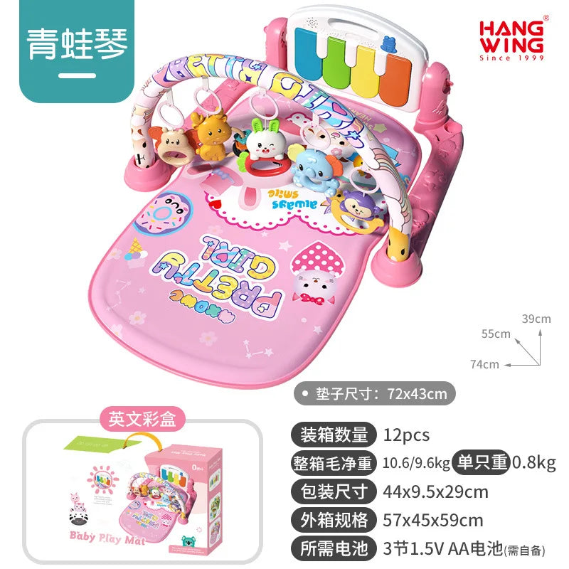 2025 New Baby Music Play Mat Puzzle Carpet Piano Keyboard Infant Playmat Early Education Gym Crawling Game Pad Toy Picnic