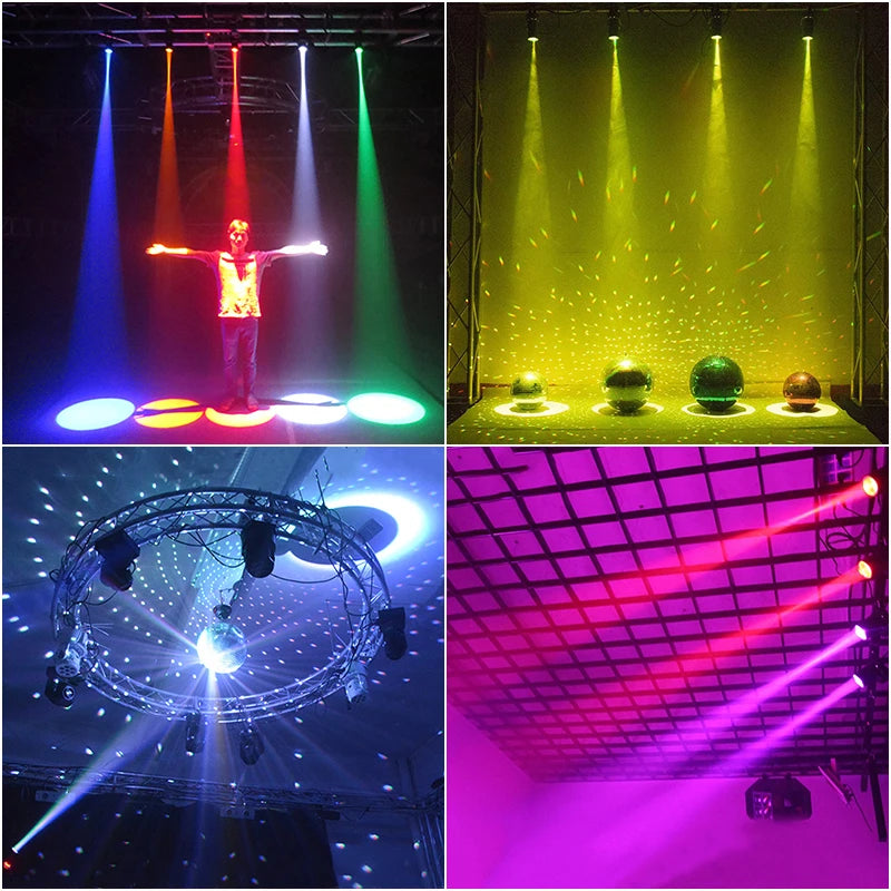 RGBW DMX512 Stage Spotlight Beam Light