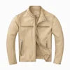 Men’s Windproof Winter Leather Jacket