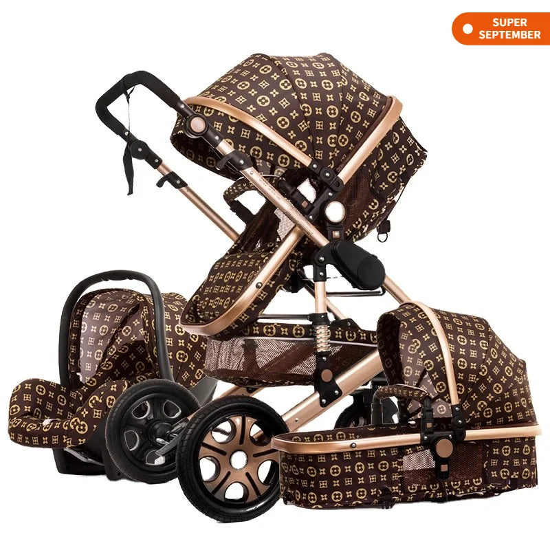 Amazing Selected Baby Stroller 3 in 1 Folding Bi-directional Baby Foldable Stroller Luxury Good Quality Wholesale