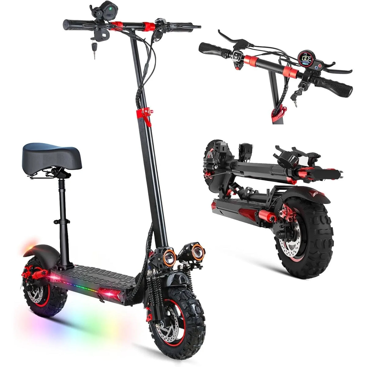 1200W Seated Off-Road Electric Scooter – 48V
