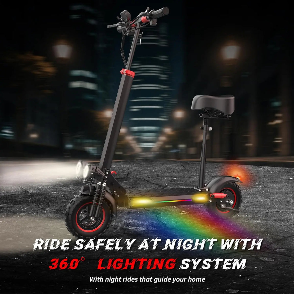1200W Foldable Electric Scooter with Suspension