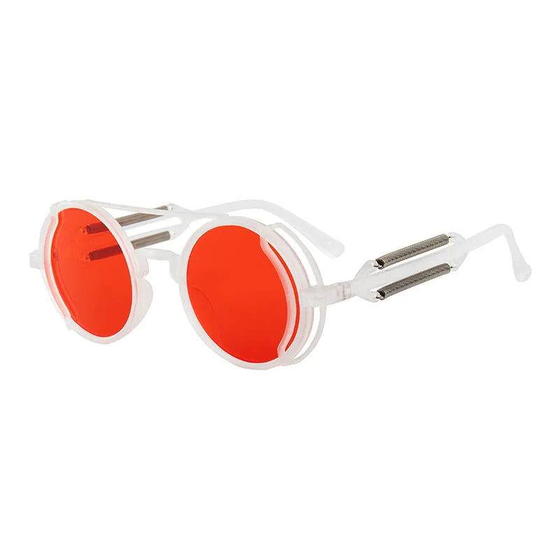 Retro Round Gothic Steampunk Sunglasses