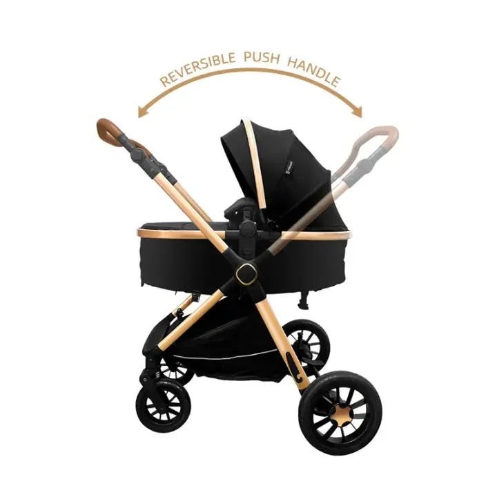 OEM Modern Durable+adjustable+Mobile Metal Multifunctional Foldable 3-in-1 Baby Stroller with Infant Car Seat & Baby Carrier Bag