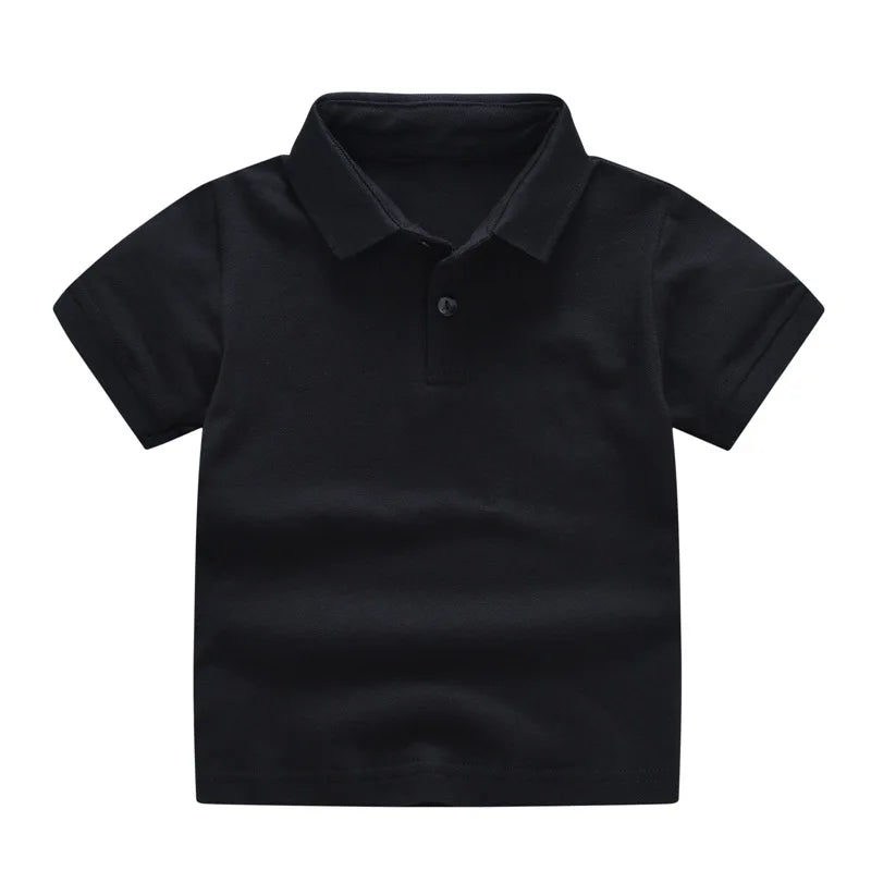 Kids’ Solid Color Uniform Polo Shirt