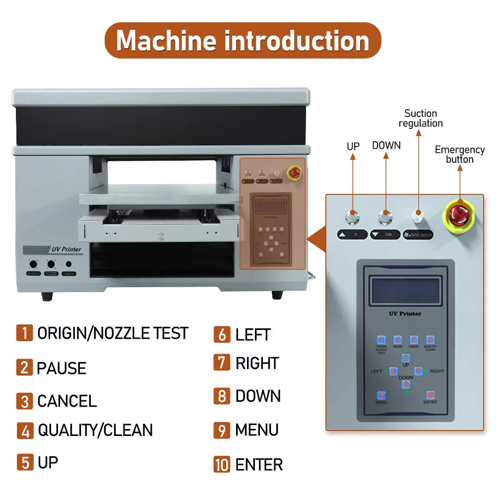 Colorsun 4060 A2 UV/DTF Rotary Flatbed Printer