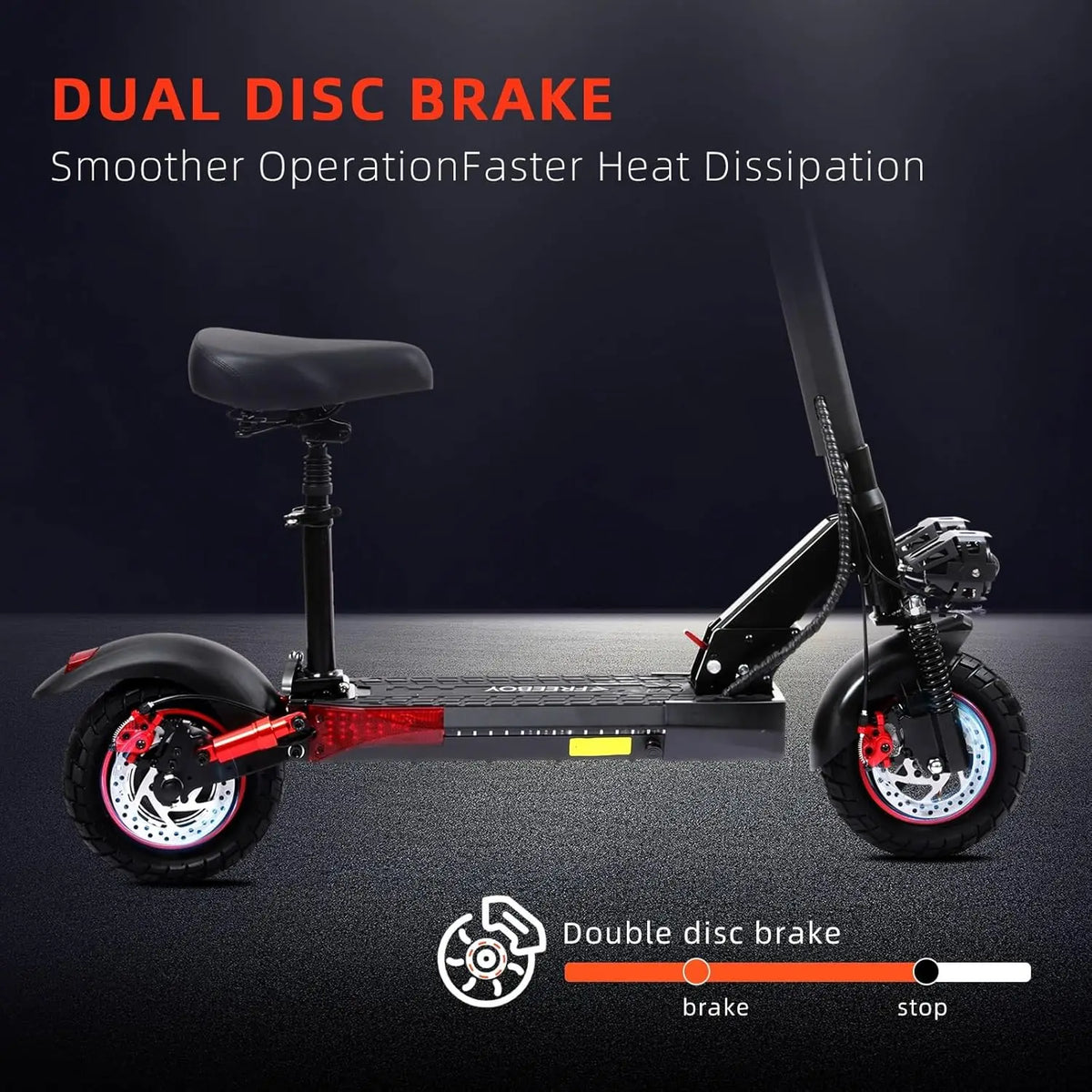 800W Seated Adult Electric Scooter – 28 MPH