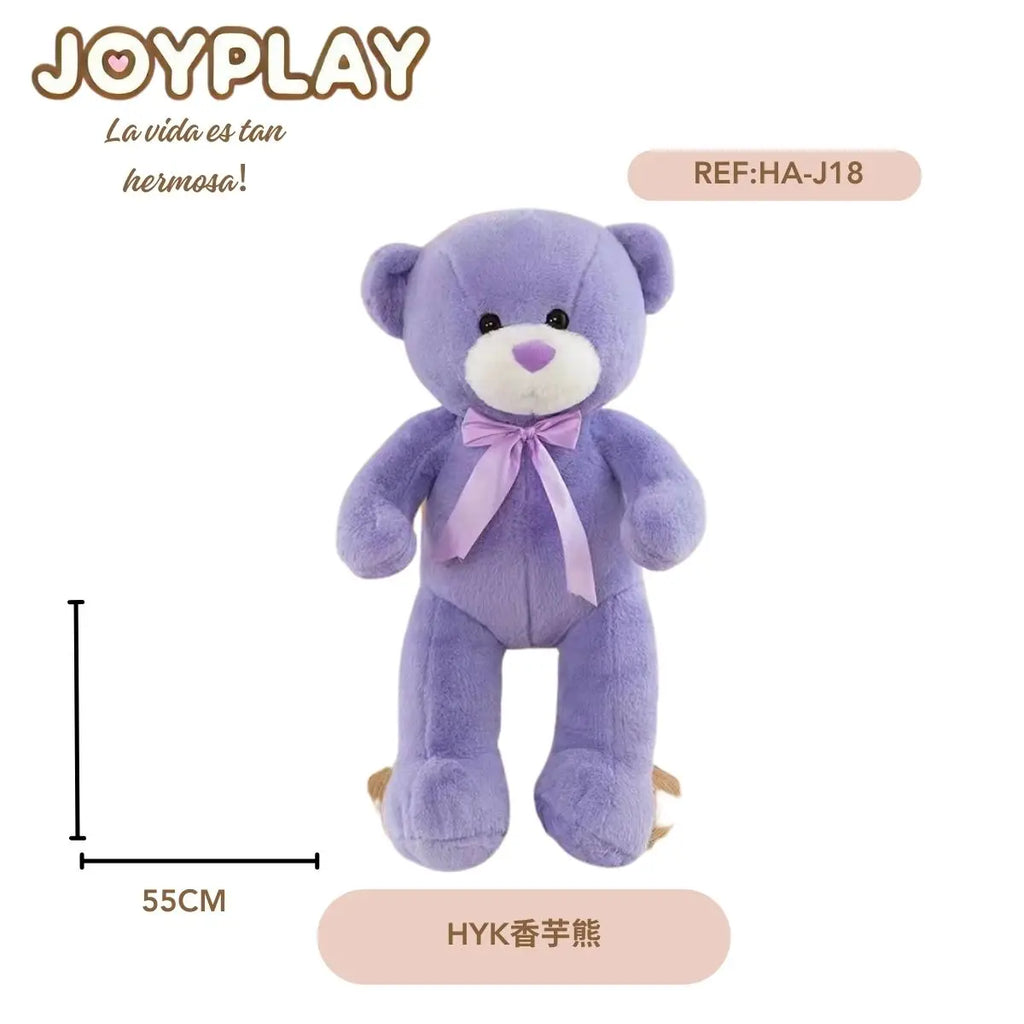 Ruobing Taro Bear Plush Comforter 51cm-99cm Weighted Super Soft For Kids Birthday Gift Unisex Stuffed Animal Toy