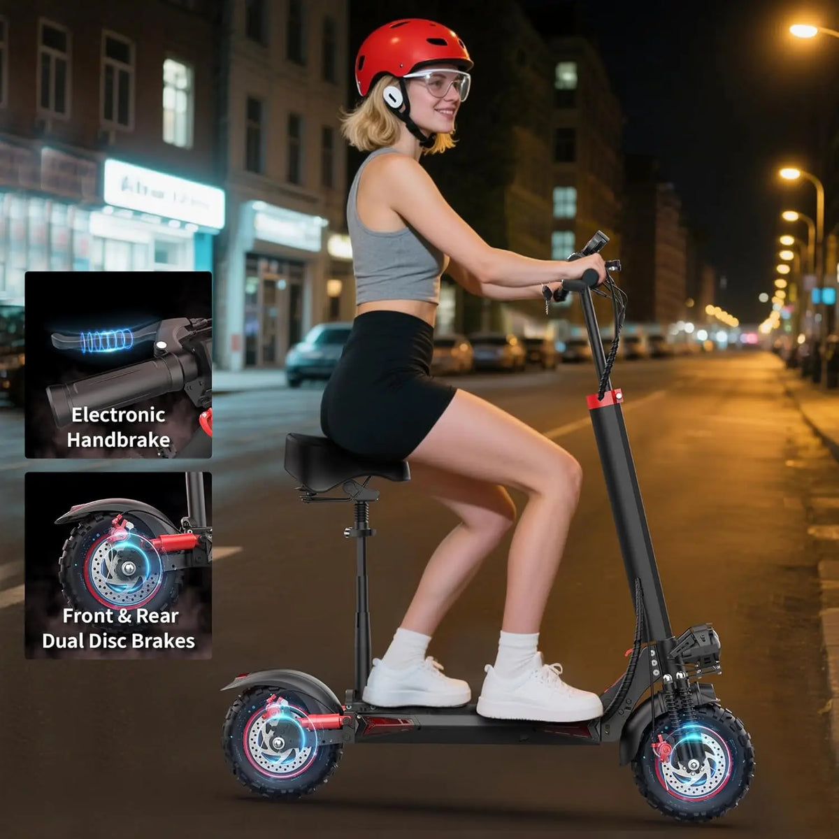 1200W Foldable Electric Scooter with Suspension