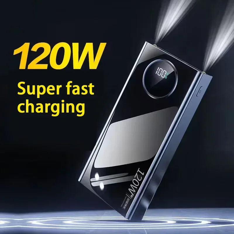 20,000–30,000mAh 22.5W Fast-Charge Power Bank with Display