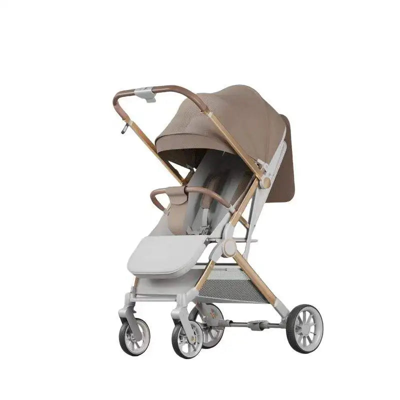 Wholesale Two-Way Baby Umbrella Stroller Lightweight Adjustable Linen Backrest One-Click Folding Safety Belt for Airplane Travel