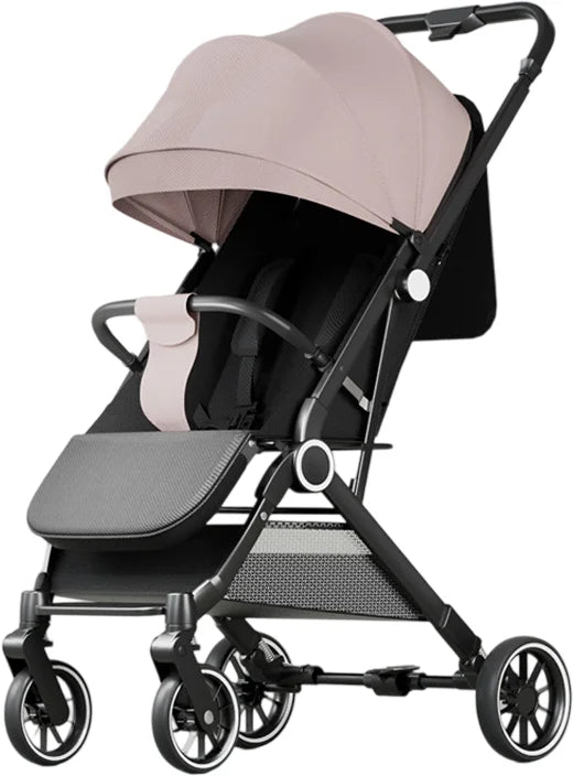 Wholesale Two-Way Baby Umbrella Stroller Lightweight Adjustable Linen Backrest One-Click Folding Safety Belt for Airplane Travel