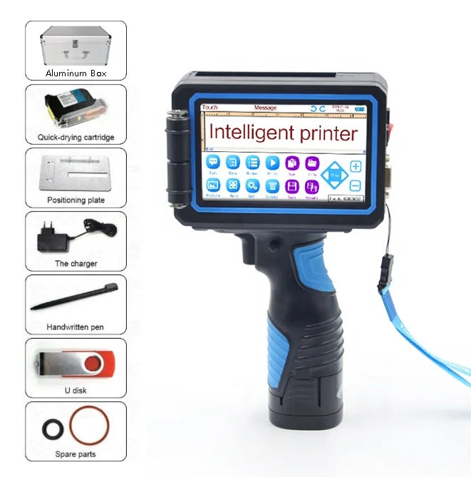 TIJ Handheld Inkjet Coding Printer & Ink Cartridge – Batch & Expiry Dates