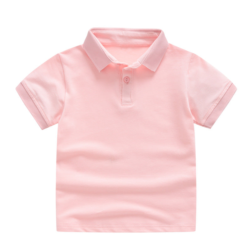 Kids’ Solid Color Uniform Polo Shirt
