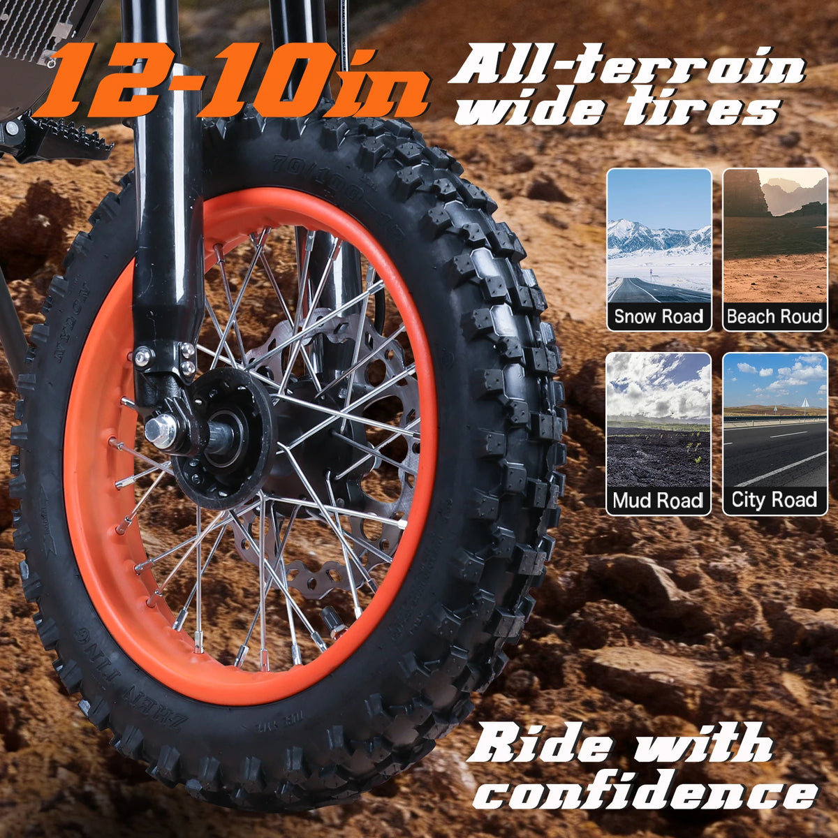 Full-Suspension Electric Dirt Bike