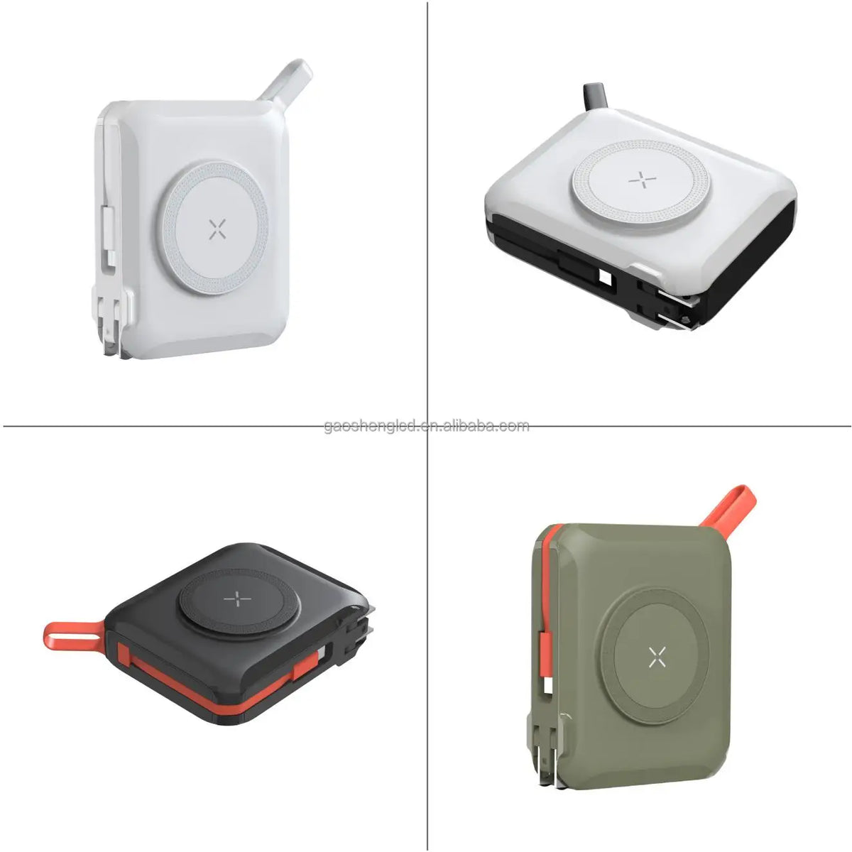 5-in-1 Wireless Charger Power Bank – Up to 15,000mAh