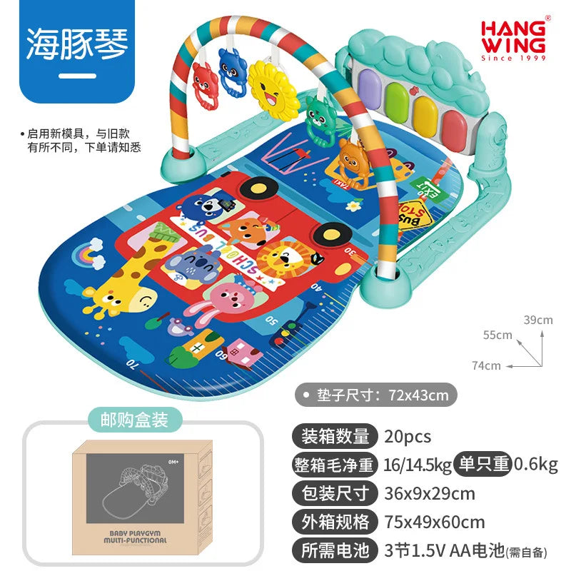 2025 New Baby Music Play Mat Puzzle Carpet Piano Keyboard Infant Playmat Early Education Gym Crawling Game Pad Toy Picnic