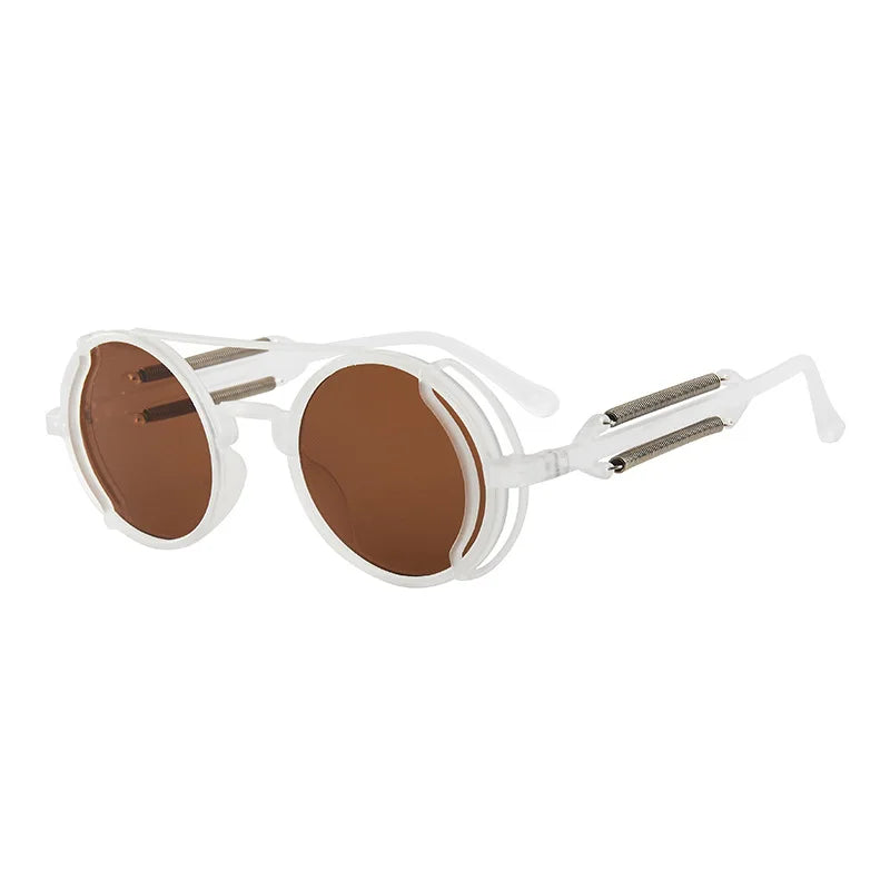 Retro Round Gothic Steampunk Sunglasses