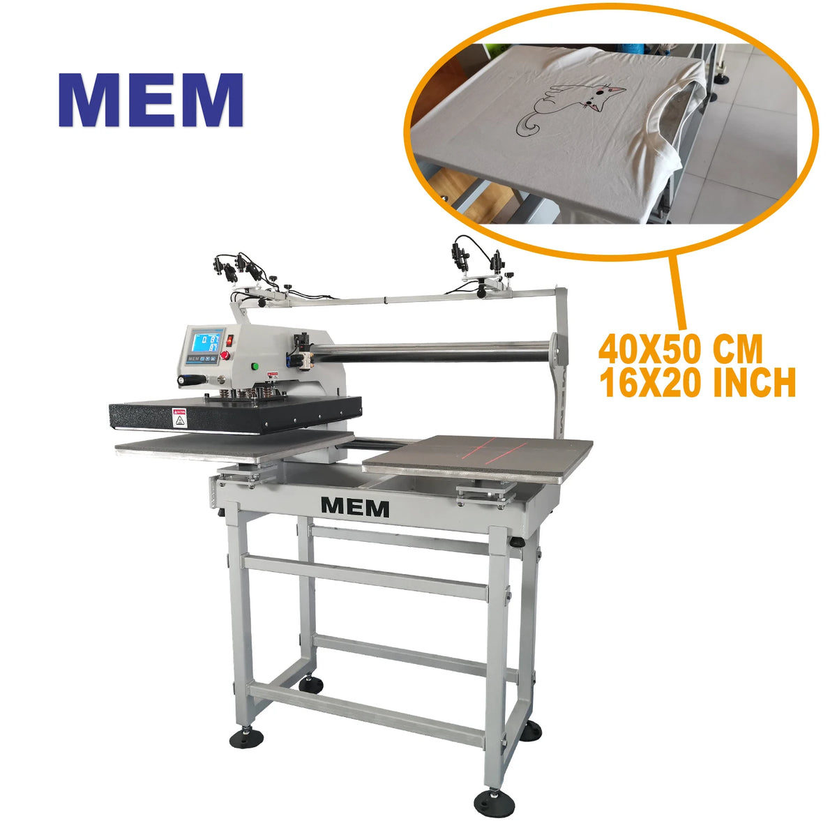 Pressure Well Distribution Good Pressing Result Pneumatic Heat Press Machine for Factory Family Use
