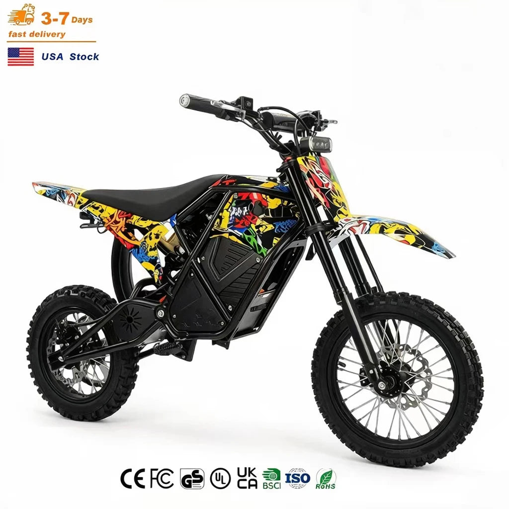 3000W Urban Electric Dirt Bike – 14/12-Inch Tires