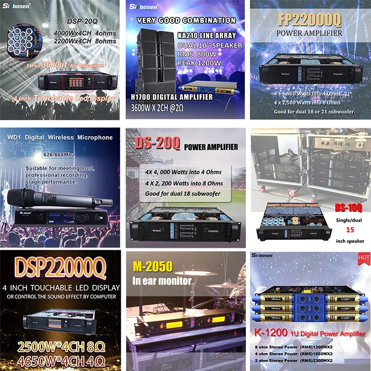 Procesador de audio digital de 2 entradas/6 salidas para AV e iluminación