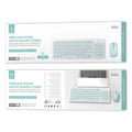 IKREA WG7068 96-Key Wireless Keyboard & Mouse Combo – Blue