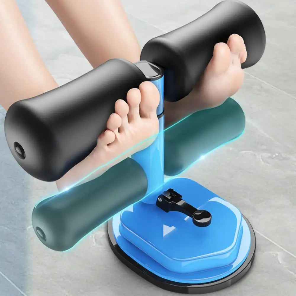 Adjustable Suction Sit-Up Bar with Foam Ankle Support