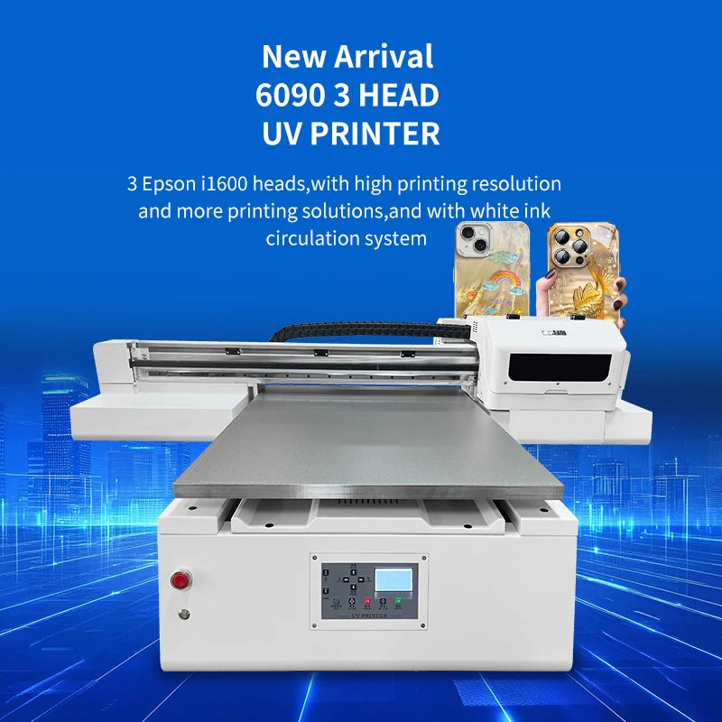 DOMSEM 6090 UV Flatbed Printer with 3D Emboss & Varnish