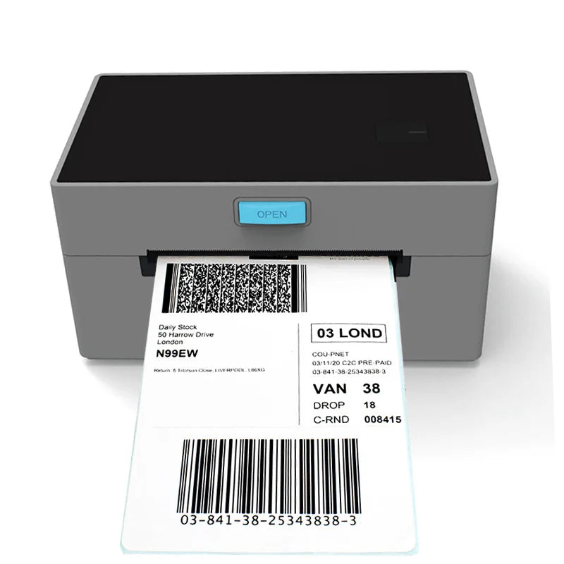 ZJ9200 4×6 Bluetooth Thermal Shipping Label Printer – 203 DPI