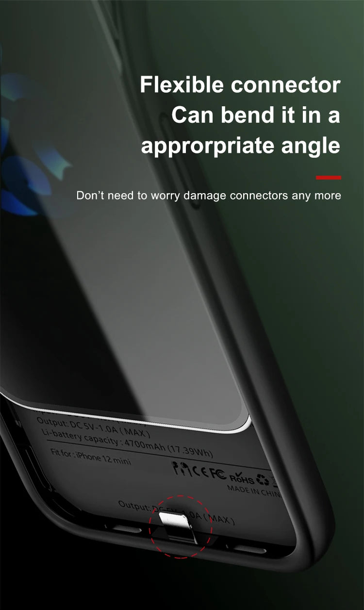 Battery Charging Case for iPhone 12–16 Series