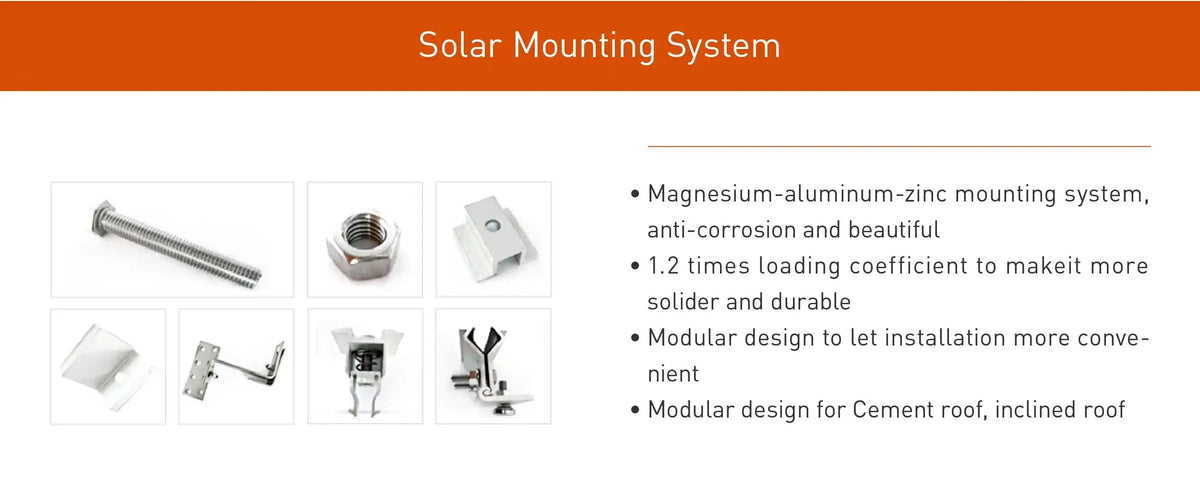 6KW Solar Photovoltaic System with Inverter And Battery Storage