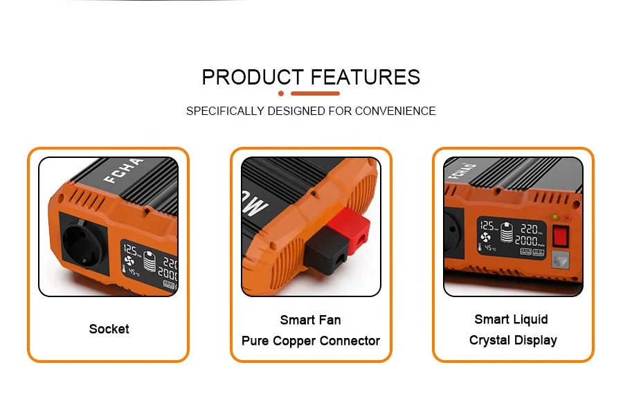 FCHAO 3000W Pure Sine Wave Power Inverter
