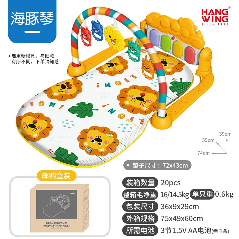 2025 New Baby Music Play Mat Puzzle Carpet Piano Keyboard Infant Playmat Early Education Gym Crawling Game Pad Toy Picnic