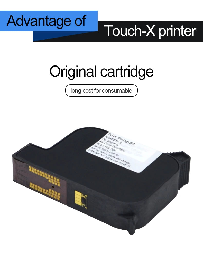 TIJ Handheld Inkjet Coding Printer & Ink Cartridge – Batch & Expiry Dates
