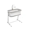 Newborn Baby Bedside Modern Metal Crib Co-Sleeper for Hotel & Bedroom Use