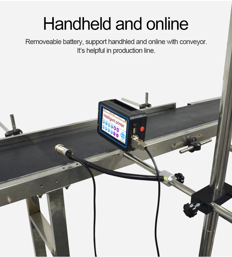 TIJ Handheld Inkjet Coding Printer & Ink Cartridge – Batch & Expiry Dates