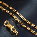 4mm 18K Gold-Color Snake Chain Necklace – 20 in