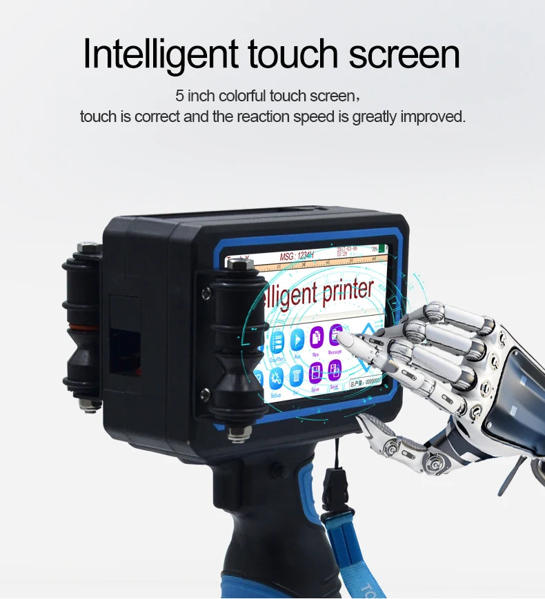 TIJ Handheld Inkjet Coding Printer & Ink Cartridge – Batch & Expiry Dates